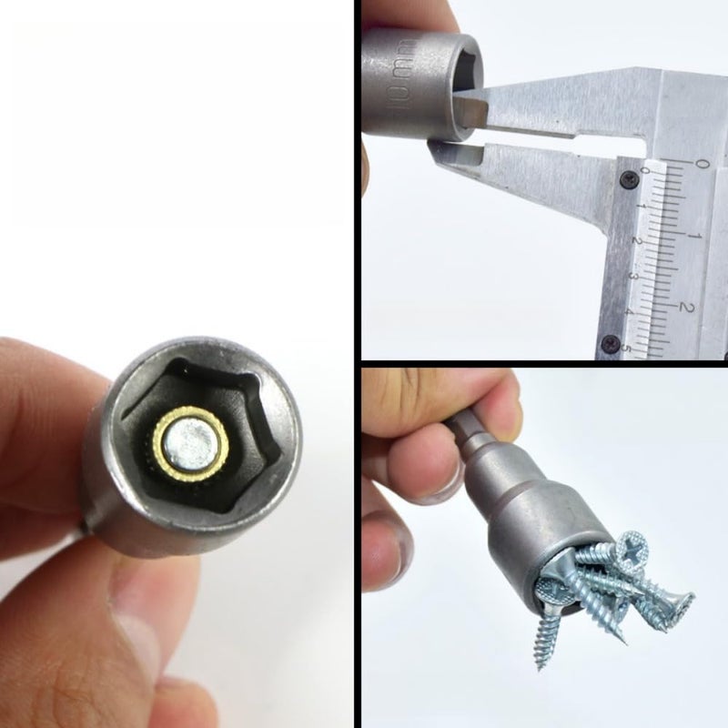 EMSTAR 3 PCS 9/16" Impact Magnetic Nut Driver, Ultra Magnetic Nut Driver Set for Impact Drill, Heavy Duty 2.5" (65mm) Long,1/4 Inch Shank - Image 3
